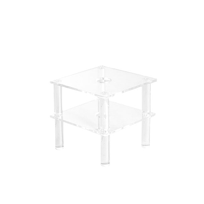 Acrylic Single Rose Head Display Box with Lid (9x9x15cmH)