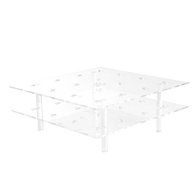 Acrylic 16 Rose Head Display Box with Lid (20x20x15cmH)