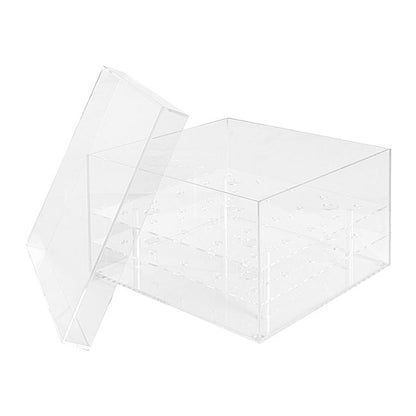 Acrylic 25 Rose Head Display Box with Lid (25x25x15cmH)