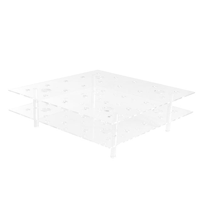 Acrylic 25 Rose Head Display Box with Lid (25x25x15cmH)