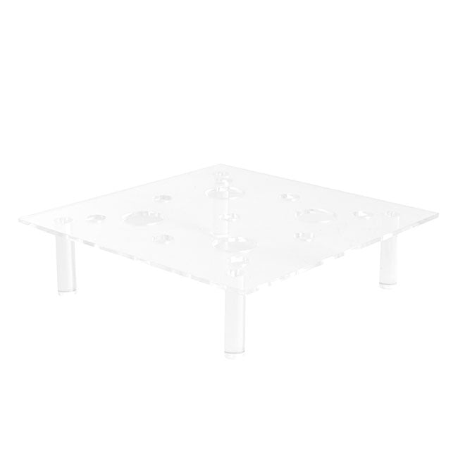 Acrylic 9 Rose Head Display Box with Drawer (15x15x15cmH)