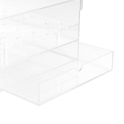 Acrylic 25 Rose Head Display Box with Drawer (25x25x15cmH)