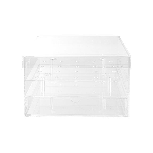 Acrylic 25 Rose Head Display Box with Drawer (25x25x15cmH)