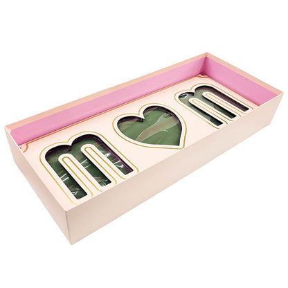 Love Mum Rose Flower Box with Foam Insert Pink (61x26x11Hcm)
