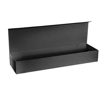 Rose Box Magnetic Flat Pack Dozen Black (75x21x11cmH)