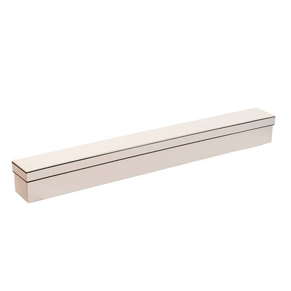 Diamond Emboss Rose Box Single Silhouette Ivory (74x8x8cmH)