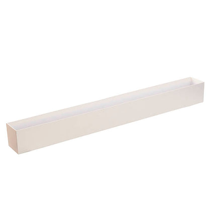 Diamond Emboss Rose Box Single Silhouette Ivory (74x8x8cmH)