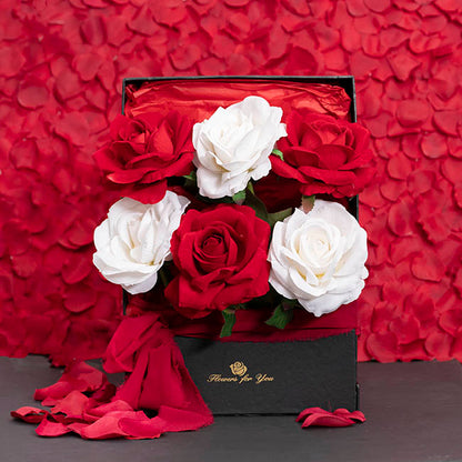 Rose Presentation Box Flip Lid with Liner (36x25x9Hcm)
