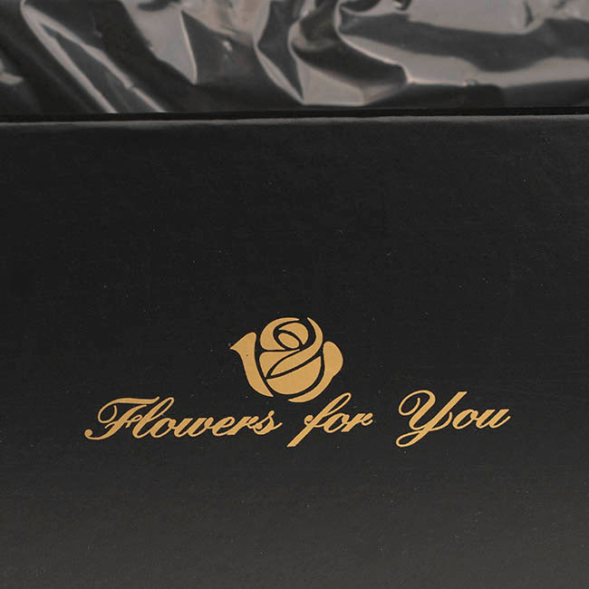 Rose Presentation Box Flip Lid with Liner (36x25x9Hcm)