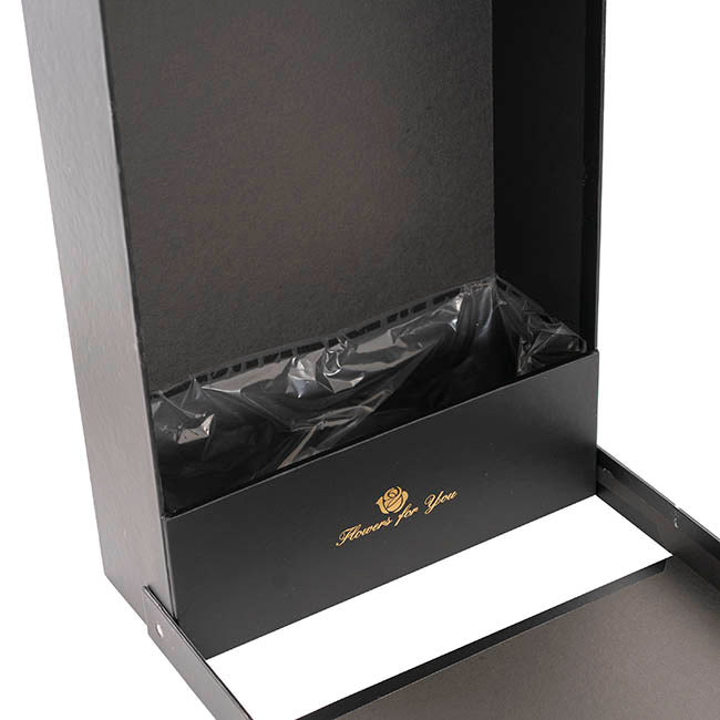 Rose Presentation Box Flip Lid with Liner (36x25x9Hcm)