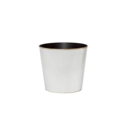 Flora Antique Pot Round (13Dx11.5cmH) White