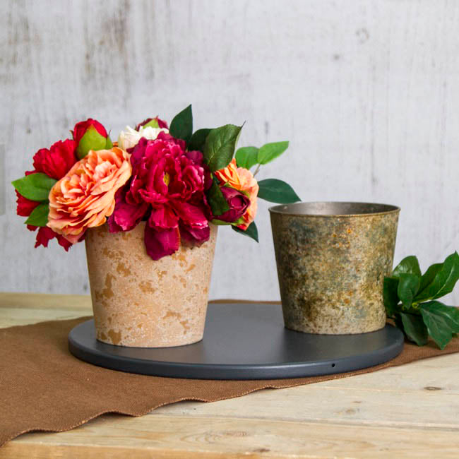 Flora Atlantis Pot Round (17Dx15.5cmH) Moss