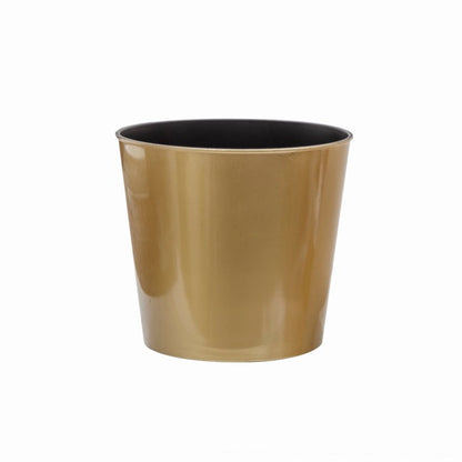 Flora Metallic Pot Round (15.5Dx13cmH) Gold