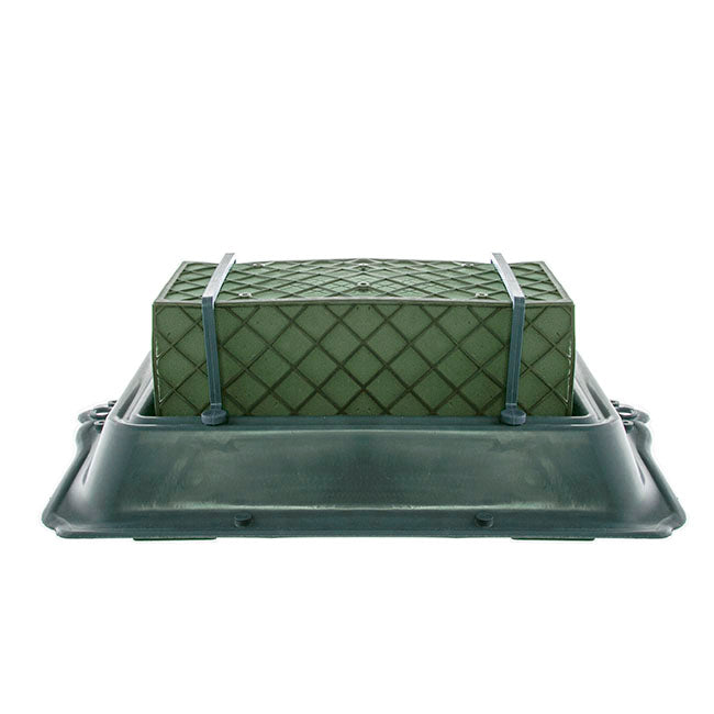 Casket Saddle Single Tray Cage Floral Foam (35x24.5x11.5cmH)
