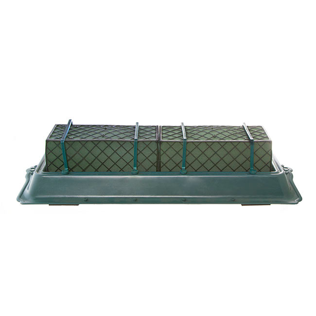 Casket Saddle Double Tray Cage Floral Foam (58.5x25x11.5cmH)