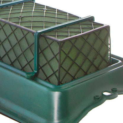 Casket Saddle Double Tray Cage Floral Foam (58.5x25x11.5cmH)