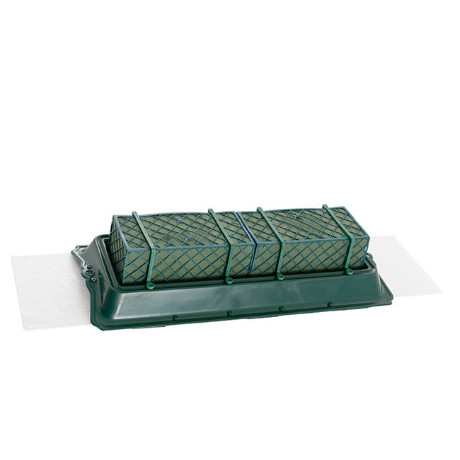Casket Saddle Double Tray Cage Floral Foam (58.5x25x11.5cmH)