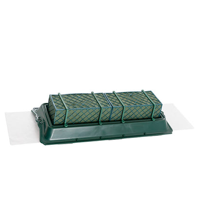 Casket Saddle Double Tray Cage Floral Foam (58.5x25x11.5cmH)