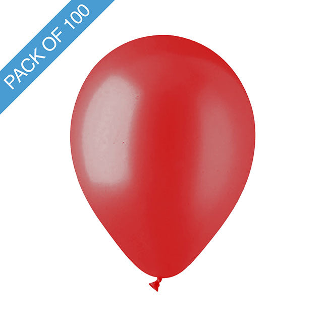 Latex Koch Balloon 12" 100 Pack Red (31cmD)
