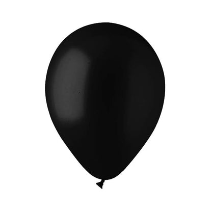 Latex Balloon 12" Pack 36 Pearl Black (30.5cmD)