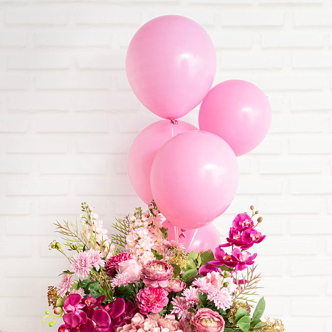 Latex Balloon 12" Pack 36 Pink (30.5cmD)