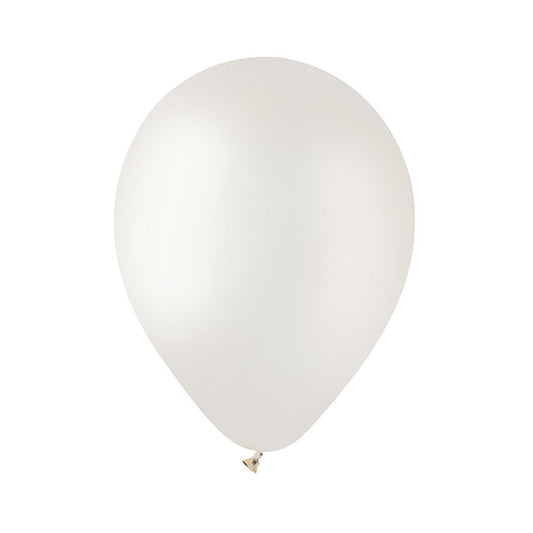 Latex Balloon 12" Pack 36 Pearl White (30.5cmD)