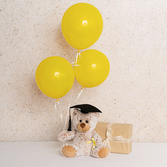 Latex Balloon 12" Pack 36 Bright Yellow (30.5cmD)