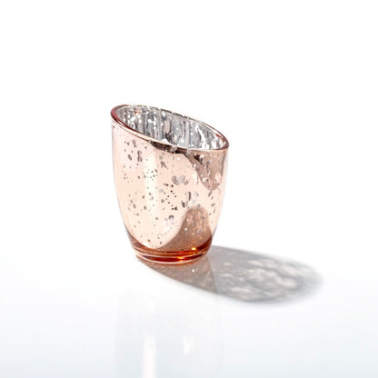 Glass Votive Candle Holder Arena (7.6Dx9cmH) Mercury Copper