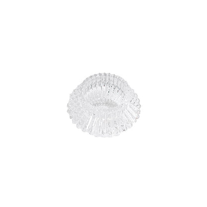 Glass Craft Ripple 2 in 1 Candle Holder Clear (8x5.6cmH)