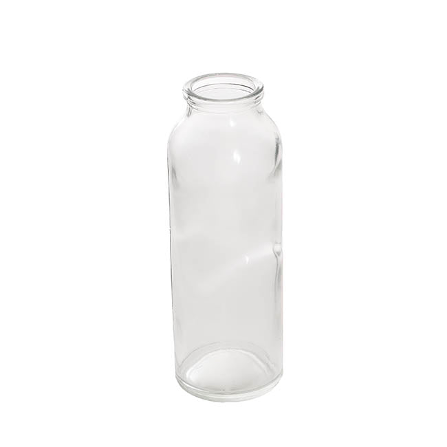 Glass Tall Milk Bottle Clear (5.5x16cmH)