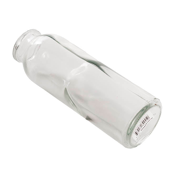 Glass Tall Milk Bottle Clear (5.5x16cmH)
