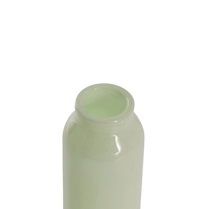 Glass Tall Milk Bottle Solid Glossy Sage (5.5x16cmH)