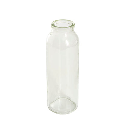 Glass Tall Milk Bottle Sage (5.5x16cmH)