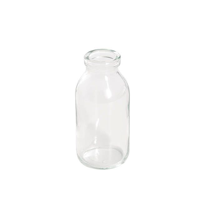 Glass Classic Milk Bottle Clear (5x10cmH)