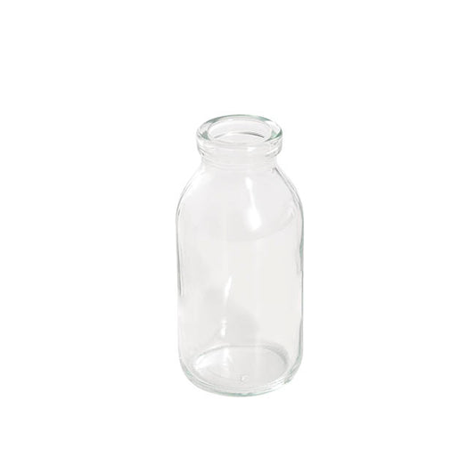 Glass Classic Milk Bottle Clear (5x10cmH)