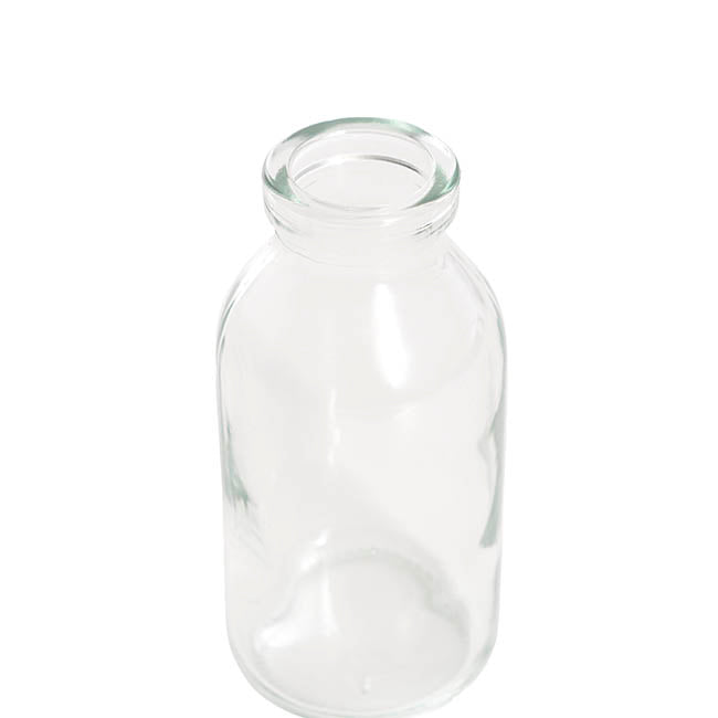 Glass Classic Milk Bottle Clear (5x10cmH)
