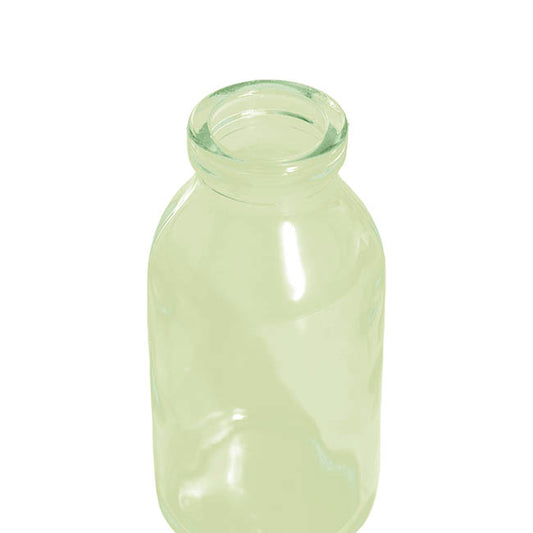 Glass Classic Milk Bottle Sage (5x10cmH)