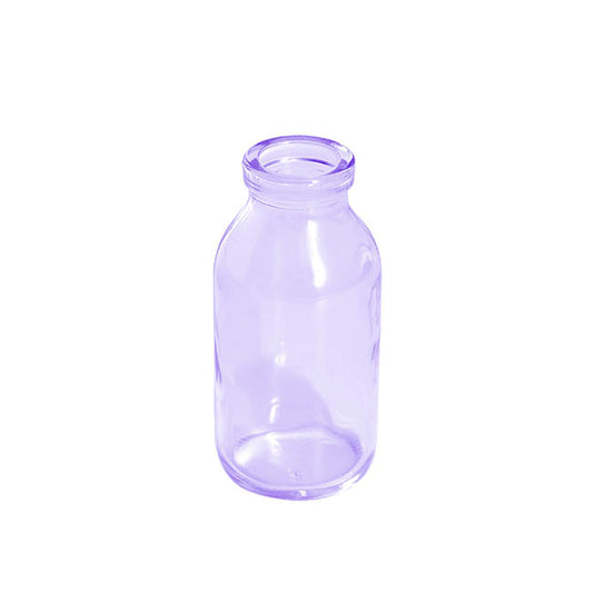 Glass Classic Milk Bottle Lilac (5x10cmH)
