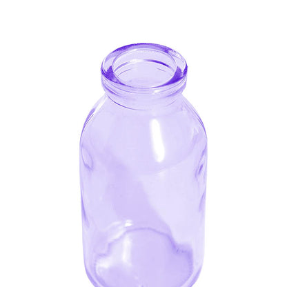 Glass Classic Milk Bottle Lilac (5x10cmH)
