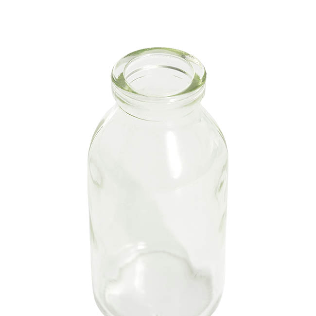 Glass Classic Milk Bottle Sage (5x10cmH)