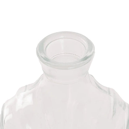 Glass Shell Shape Bottle Vase Clear (8.5x4x10.5cmH)