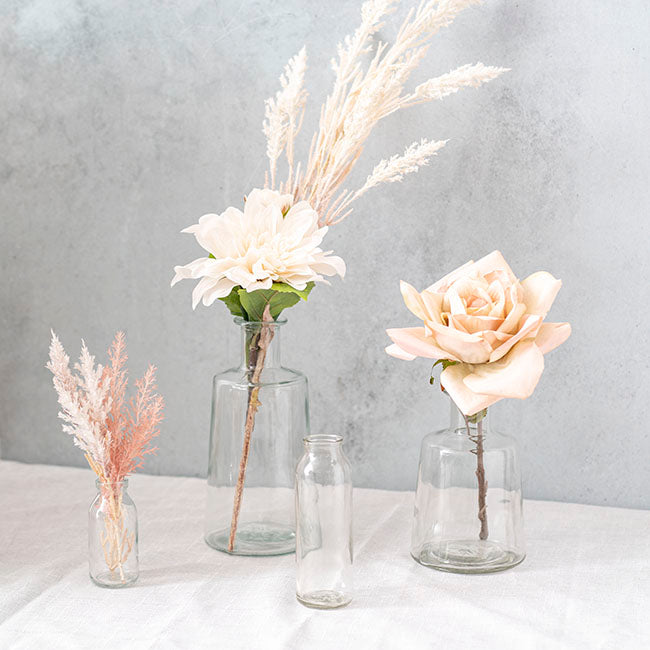 Glass Habitat Bottle Vase Clear (11.5x24cmH)