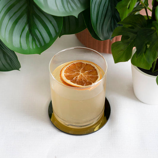 Round Mirror Glass Bevelled Plate Pack 4 Gold (10cmD)