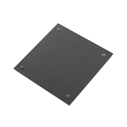 Square Mirror Glass Bevelled Plate Pack 4 Silver (10x10cmH)