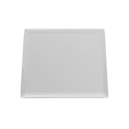 Square Mirror Glass Bevelled Plate Pack2 Silver(20.5x20.5cmH