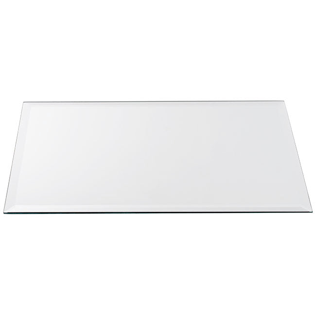 Rectangle Mirror Glass Plate Pack 2 Silver (40.5x30.5cmH)