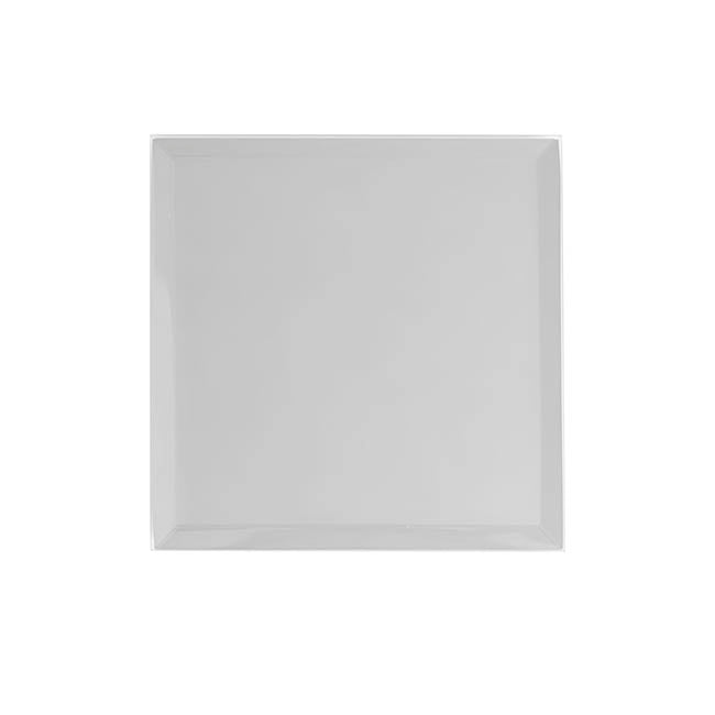 Square Mirror Glass Bevelled Plate Pack 4 Silver (15x15cmH)