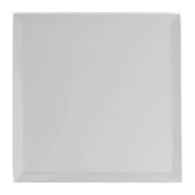 Square Mirror Glass Bevelled Plate Pack 2 Silver (40x40cmH)