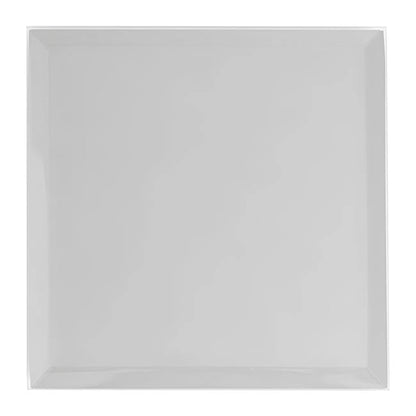 Square Mirror Glass Bevelled Plate Pack 2 Silver (40x40cmH)