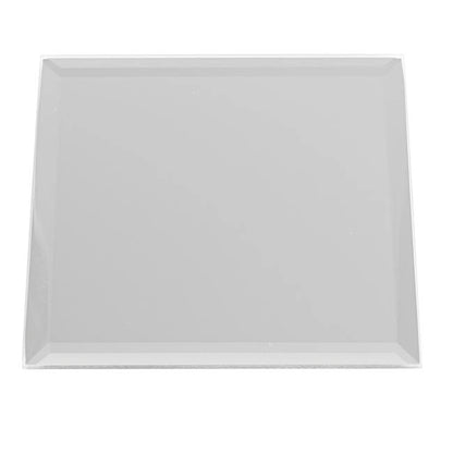 Square Mirror Glass Bevelled Plate Pack 2 Silver (40x40cmH)